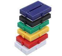 VICASKY Lot de 6 Mini Plaques d'Expérimentation sans Soudure en Plastique Rigide Couleurs Assorties Planches Expériences Scientifiques et Création de Circuits Éducatifs