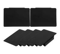 VICASKY Lot de 6 Mini Tableaux Noirs Suspendus en PVC Étiquettes Alimentaires Réutilisables pour Buffet de Fête Panneaux de Prix Décoratifs pour Boulangerie et Restaurant Surface Lisse