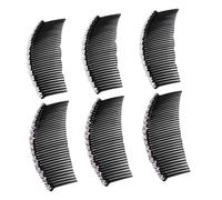 VICASKY Lot de 6 Peignes à Cheveux de Dents Accessoires Cheveux Mixtes Style Chic pour Mariage et Coiffure Élégante Fixation Sûre et Confortable Féminines