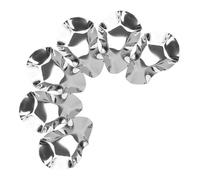 VICASKY Lot de 6 Plats à Huîtres en Acier Inoxydable Résistant à la Chaleur Réutilisables et Empilables pour Sauces Assaisonnements et Apéritifs Usage Barbecue et Cuisson Vapeur