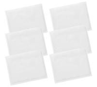 VICASKY Lot de 6 Pochettes Plastiques Transparentes Autocollantes 13X10 CM pour Cartes Porte-Cartes Réutilisables et Pochettes Pratiques Protection pour Badges Cartes de Stationnement