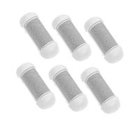 VICASKY Lot de 6 Recharges pour Rouleaux de Lime à Pieds Électriques Têtes de Rouleau à Gros Grain Blanches Accessoires pour Élimination des Callosités Soin Pédicure Professionnel