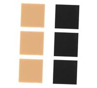 VICASKY Lot de 6 Semelles de Protection Antidérapantes pour Chaussures à Talons Hauts 6 CM X 6 CM X 05 CM Noir et Caoutchouc Naturel Résistantes à L'Usure Adaptées pour Surfaces