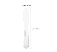 VICASKY Lot de 6 Spatules de Beauté Transparentes en Plastique Souple Applicateurs Flexibles pour Masques Faciaux Crèmes et Lotions Mini-Spatules Cosmétiques Réutilisables pour Soins