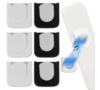 VICASKY Lot de 6 Supports Muraux Magnétiques pour Télécommande, Fixation, Support Polyvalent pour Télécommande TV et Ventilateur de Plafond, Accessoires de Chambre, Couleurs Noir et