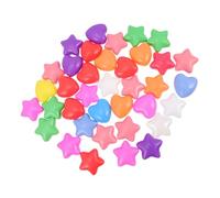 VICASKY Lot de 60 balles de piscine en forme d'étoile - Balles de pit en forme de cœur - Balles de jeu en forme de cœur - Balles de bain à eau pour le sport