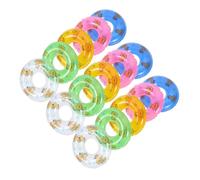 VICASKY Lot de 60 Mini-Bouées Gonflables pour Piscine Maison De Poupée Décoration pour Bébé Plage Petite Décoration pour en PVC