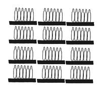 VICASKY Lot de 60 peignes à cheveux avec dents en acier pour perruque DIY facile à utiliser personnellement ou comme accessoire professionnel