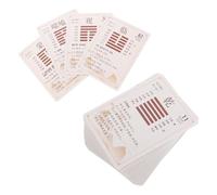 VICASKY Lot de 64 pièces « I Ching Gua Pai » Jouet sensoriel Je suis Un Jeu Je Ching Carte Ching Pièces Chinoises Pièces de Monnaie Chinoises Sacs de Monnaie Porte- Papier Chinois
