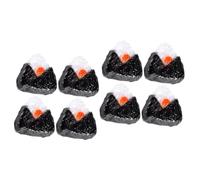 VICASKY Lot de 8 boules de riz japonaises miniaturisées - Modèles réalistes Onigiri - Pour maison de poupée - Accessoires créatifs pour embellir votre mini cuisine et