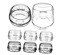 VICASKY Lot de 8 boutons de cuisinière à gaz avec grand trou pour garçons et filles, faciles à identifier l'état de la cuisinière en PVC