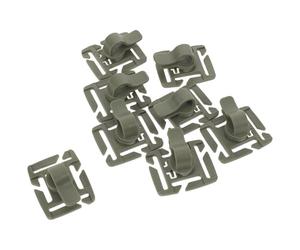 VICASKY Lot de 8 Clips Rotatifs 360° pour Tube D'hydratation Pince de Fixation Antidérapante en Plastique Militaire Verte Accessoires Ultralégers pour Paquet à Dos de Randonnée et Camping