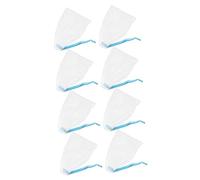 VICASKY Lot De 8 Filets Exfoliants Visage, Paquet En Filet à Savonnette, Maille Fine, Couleur Bleu Ciel, Pratiques Pour Nettoyage Quotidien, Adaptés à Divers Types De Savonnette