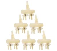 VICASKY Lot de 8 Répartiteurs de Pompe à Air en Plastique Vanne de Dérivation à Levier Réglable, Connecteurs 8 Mm/4 Mm pour Aquarium, Accessoires Silencieux pour Contrôle Précis du Débit