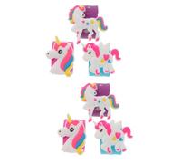 VICASKY Lot de 9 bracelets Licorne Pat Circle The Bracelets Chaîne de poignet Bracelet à rabat Cadeaux de fête Bracelets pour sacs de fête Bandes à clipser pour enfants, 22.80X2.50X1.00CMx2pcs