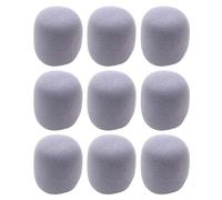 VICASKY Lot de 9 Housses de Micro en Eva Gris, Protection Anti-vent et Anti-bruit pour Microphone Portable, Compatibles Karaoké et Enregistrement, Accessoires Ktv Polyvalents et