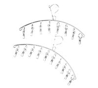 VICASKY Lot de Cintres Porte-Chaussettes Et Porte-Chapeaux Pinces Robustes en Matériau Fiable, Gain De Place pour Placard, pour Organiser Chaussettes Et Casquettes à Domicile, Set (8 Et 10 Pinces