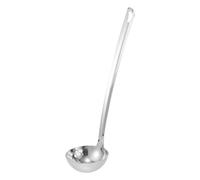 VICASKY Louche en Acier Inoxydable Multifonction 1 Pièce Cuillère à Spaghetti Ustensile Cuisine pour Fondue Chinoise Louche à Soupe à Long Manche pour Égoutter et Servir