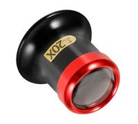 VICASKY Loupe Frontale Grossissante Métal Verre, Loupe pour Bijoutiers 20x, Outil Précision Ergonomique pour Réparation Montres, Artisans et Horlogers, Bandeau Réglable, Usage