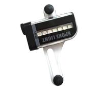 VICASKY Lumière LED pour Rayons de Vélo 14 LED, Roue Noire en Abs | 30 Motifs, Allumage Automatique Nocturne, Arrêt Automatique, 1 Pile Aaa
