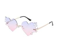 VICASKY Lunettes de Soleil sans Monture à Flamme, Ambiance Estivale, Fête