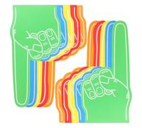 VICASKY Mains en Mousse Géantes 10 Pièces Multicolores en EVA Légères et Confortables Accessoires pour Supporters de Football et Cheerleading pour Encourager Lors D’Événements Sportifs