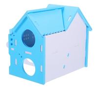 VICASKY Maison de Cachette pour Hamster et Cochon Villa de Luxe à Deux Résistante et Durable Accessoire de Jeu pour Rongeurs pour Aménager la Cage