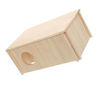 VICASKY Maison en Bois Rectangulaire Cachette Multifonction en Bois Khaki pour Hamster Accessoire pour Divertissement et Entraînement des Petits Animaux