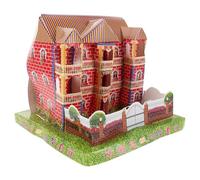 VICASKY Maison en Papier Villa en Papier Japonaise Réaliste Grosse Structure Spacieuse pour Offrandes, Festivals et Fête des Fantômes Traditionnels, Emballage Élégant