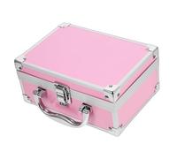 VICASKY Mallette de rangement portable en aluminium pour les fournitures de manucure et les instruments, multifonction, robuste, verrouillable pour une organisation et un transport faciles, Rose
