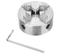 VICASKY Mandrin à Mâchoires à 4 Griffes en Alliage de Zinc, Mandrin Manuel à Action Simple pour Atelier, Outil de Serrage Polyvalent pour Travail du Métal Bois