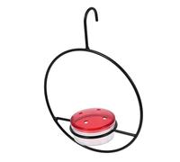 VICASKY Mangeoire Métallique Suspendue pour Jardin Abreuvoir Oiseaux Facile à Nettoyer Décoration Extérieure Originale