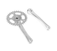 VICASKY Manivelle de Vélo Alliage Aluminium Dents Pédalier Simple Plateau pour Vélo et Single Speed Kit de Remplacement et Résistant
