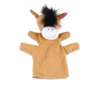 VICASKY Marionnette à Main d'animal en Peluche Marron, à Cinq Doigts Doux Coton PP, pour Raconter des Histoires et Développer L'imagination des Garçon et Filles