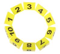 VICASKY Marqueurs de Preuves Cartes de Placement Jaune 10 Pièces Réutilisables en Acrylique Halloween Faciles à Nettoyer pour Décoration de Scène de Crime pour Fêtes et Jeux Détective