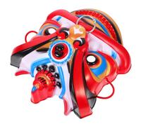 VICASKY Masque de Lionceau Oriental Léger en Plastique Fait Main pour Cosplay, Décoration de Masque de Lionceau, pour Événements et Spectacles Colorés