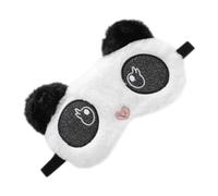 VICASKY Masque de Sommeil Brodé Panda à Thème, Cache-œil Délicat en Peluche Douce, Bandeau Ajustable Noir, pour Dormir et Voyage, Accessoire Confort pour Adultes et Garçon et Filles