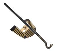 VICASKY Masque Pharaon Garçon Fille avec Bâton Accessoire de Déguisement Égyptien Léger et Réutilisable pour Fête Carnaval et Halloween