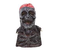 VICASKY Masque tête de mort horrifiant en pin mobile de qualité supérieure pour fête d'Halloween, cosplay et costumes, masque squelette réaliste pour une atmosphère effrayante inoubliable