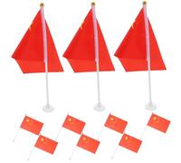 VICASKY Mâts de Drapeau à Ventouse Blancs pour Voiture - Ensemble 15 Pièces - Fixation sans Trace sur Vitre - Accessoire Décoration Automobile Pratique et Portable