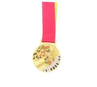 VICASKY Médaille de Récompense Musicale Garçon Fille Métal avec Ruban pour Piano Violon Chant et Danse Médaille Première Place Robuste et Légère pour Compétitions Artistiques Garçon Fille