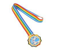VICASKY Médaille Or Première Place avec Ruban pour Garçons et Filles Médaille de Récompense Métal pour Compétition de Natation Garçon Fille Souvenir Sportif Scolaire