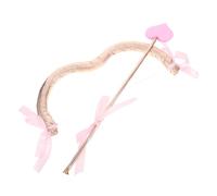 VICASKY Mini Arc et Flèche de Cupidon Rose Doré Accessoire de Costume pour Adultes Cosplay et Fête Saint-Valentin Ensemble Léger et Réaliste pour Déguisements Romantiques et Mariages