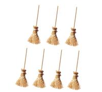 VICASKY Mini balai réaliste à l'échelle 112 pour scènes miniatures Mini balai en bois jouet