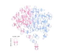 VICASKY Mini-Breloques Sucettes en Acrylique Transparent 200 Pcs pour Création Bijoux DIY Décorations Shower Perles Kawaii à Suspendre pour Colliers et Scrapbooking