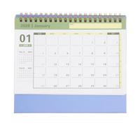 VICASKY Mini Calendrier de Bureau 2026 en Papier, Format Mensuel Vertical | Lavande, Style Minimaliste Moderne, pour École et Maison, Écriture Fluide, Gain de Place