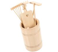 VICASKY Mini Râteaux Jardin Zen Bambou Naturel Accessoires Décoratifs pour Sable Outils de et Décoration Maison Cadeau Esprit Zen et Inspiration Créative