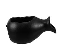 VICASKY Mini Spitter Ceramic Jug Water Fountain with Open Top Planting Feature for Indoor Outdoor Garden Aquarium Decoration