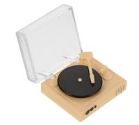 VICASKY Mini Tourne-Disque Décoratif pour Maison Miniature Accessoire Unique Et Réaliste pour Décoration Intérieure