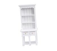 VICASKY Miniature Bibliothèque Maison de Poupée Meubles Cabinet De Poupée En Mini Accessoires Réalistes De Haute Qualité Pour Des Mondes De Jeu Créatifs Et Décoration